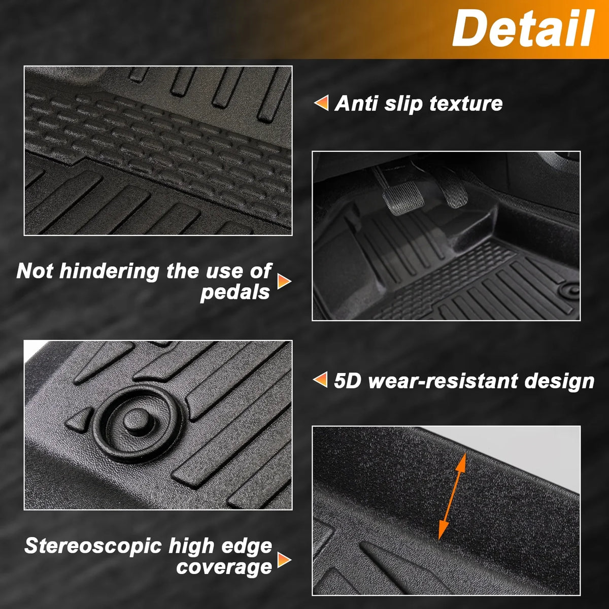 Floor For & 2015-2024 & SuperCrew Floor Seats All-climate Cab,Custom Super Mats 2nd For W/O F150 TPE 2015-2024 F150 Seat,Only 3PCS Crew&Bucket & Rear F-150 1st Storage Mats Front Row
