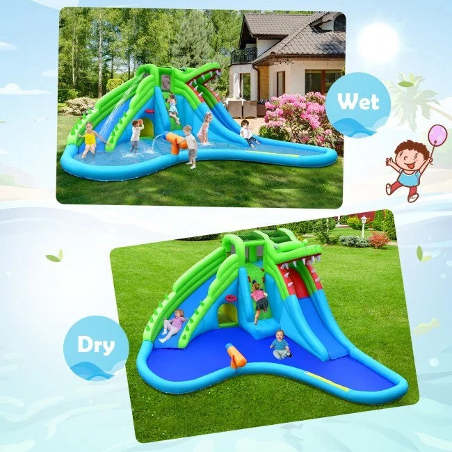 Bounce Splashing Pool with 7 1 in House Inflatable