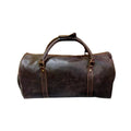 Duffle Leather Gym Travel Luggage AMERICANSTYLE Brown Cow Bag Dark Bag & Leather