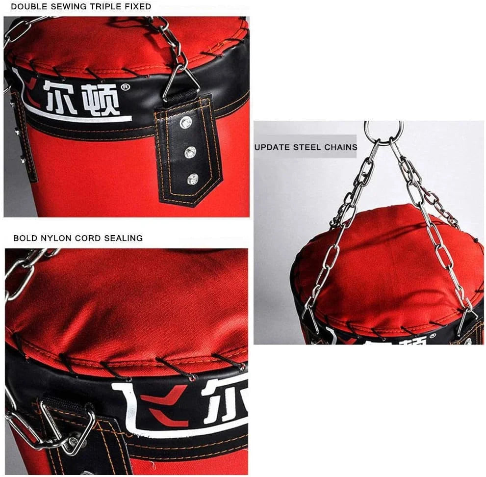 Training Speed Workout, Muay Taekwondo Kick Heavy Bag, Thai Fitness MMA Gloves (Empty), Set Punching Boxing Bag Workout, Training Home Kicking Gym Full Boxing Heavy