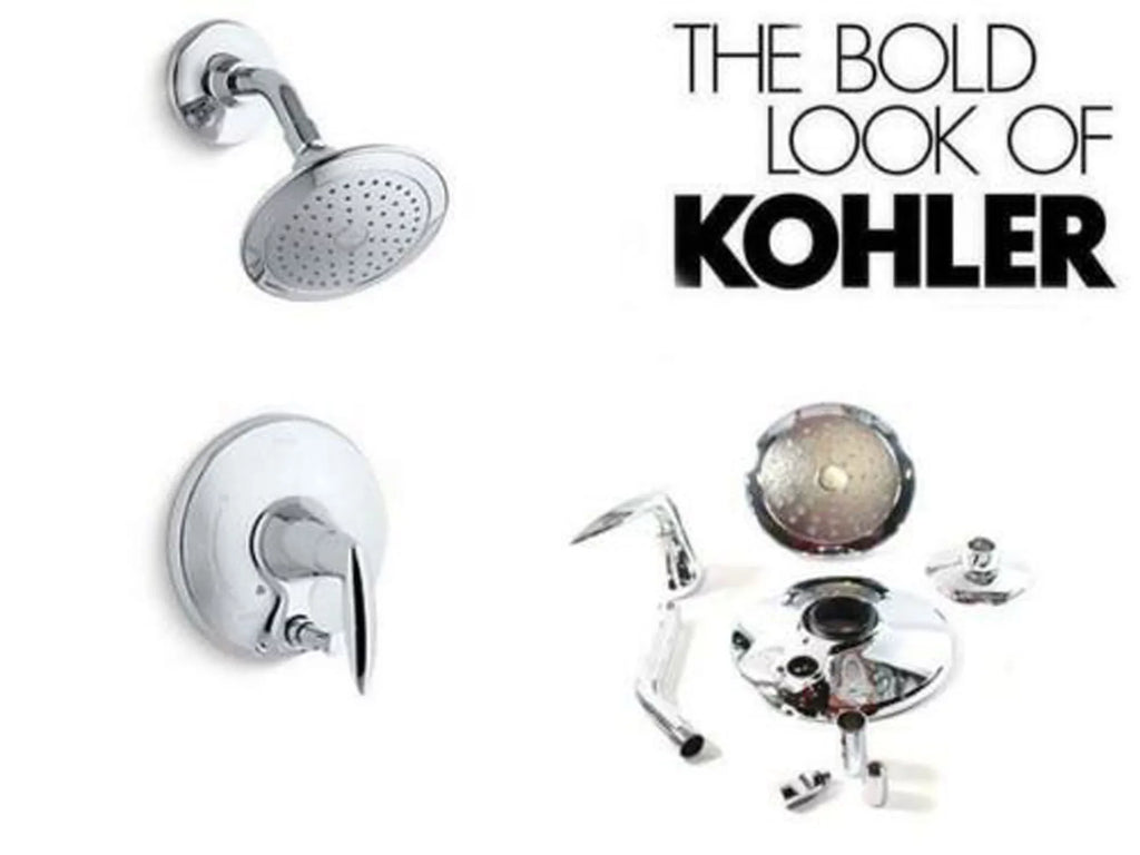Alteo Diverter Shower T45108-4E-CP Polished KOHLER with Trim Push-Button Chrome