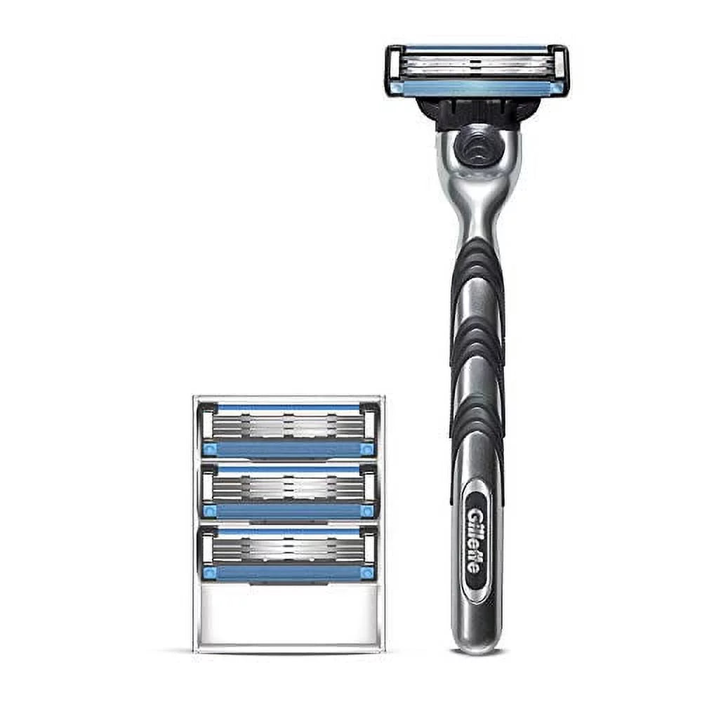 Handle Refill Blade, with Cartridges 4 1 Gillette Men's Razor Mach3