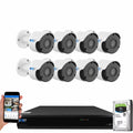 Face/Human/Vehicle 8MP Security 3840TVL Cameras, AI 2TB with Alert exterior Detection, DVR x Playback, System 8 Hard Camera Smart CCTV 4K 8MP Security & Channel 8 Home GW Microphone Drive AI and