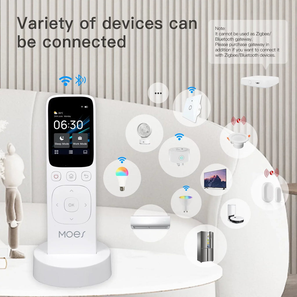 Control APP Screen Remote Panel IR Center Intelligent Touched Compatible Controller Center Remote Center Control with Panel Yabuy Controller Home IR WiFi MOES Control