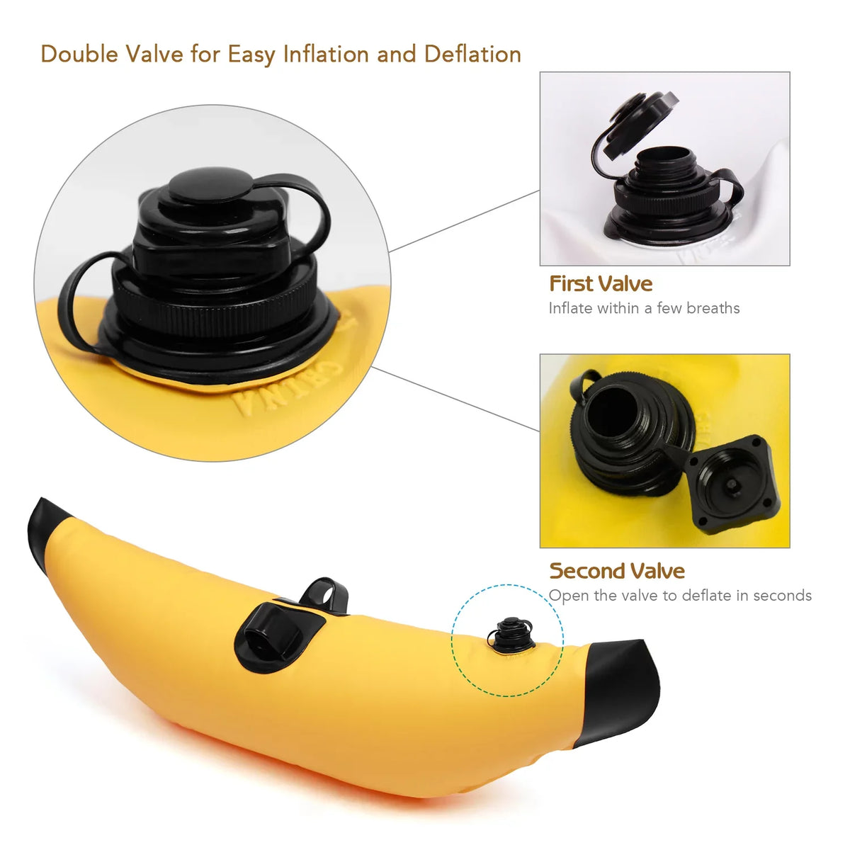 Standing Kayak Float PVC Inflatable with Arms Float Fishing Rod Boat Sidekick Meterk Kit Outrigger Stabilizer System Kayak