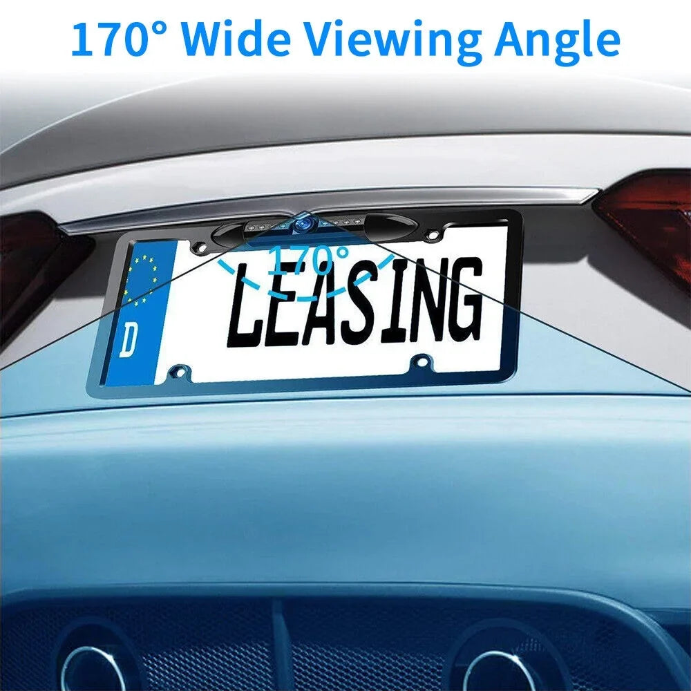 Cars Vision Wired IP68 Night Waterproof Cam - Angle Backup Universal 170° View Viewing KingFurt - Camera Rear American for -
