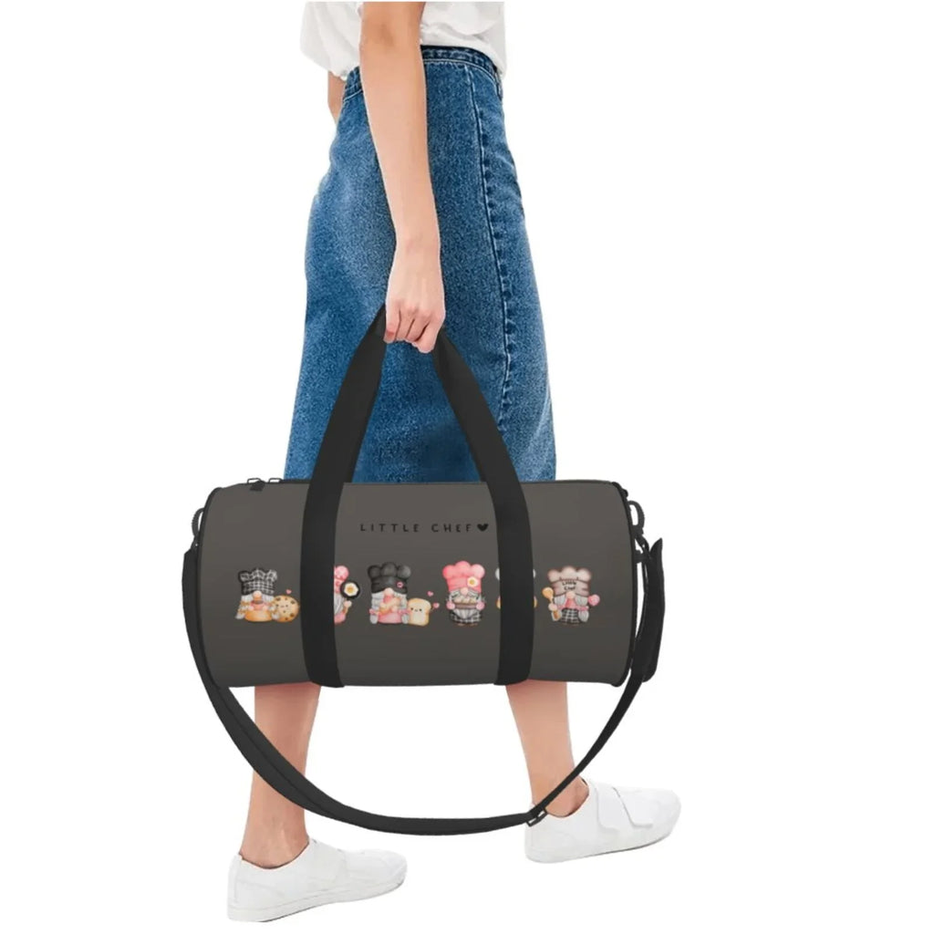 with Cylinder Luggage Sports Gnome Gym Bag Compartment Large and Bag Capacity Pocket Coaee Bag Baker Waterproof Travel