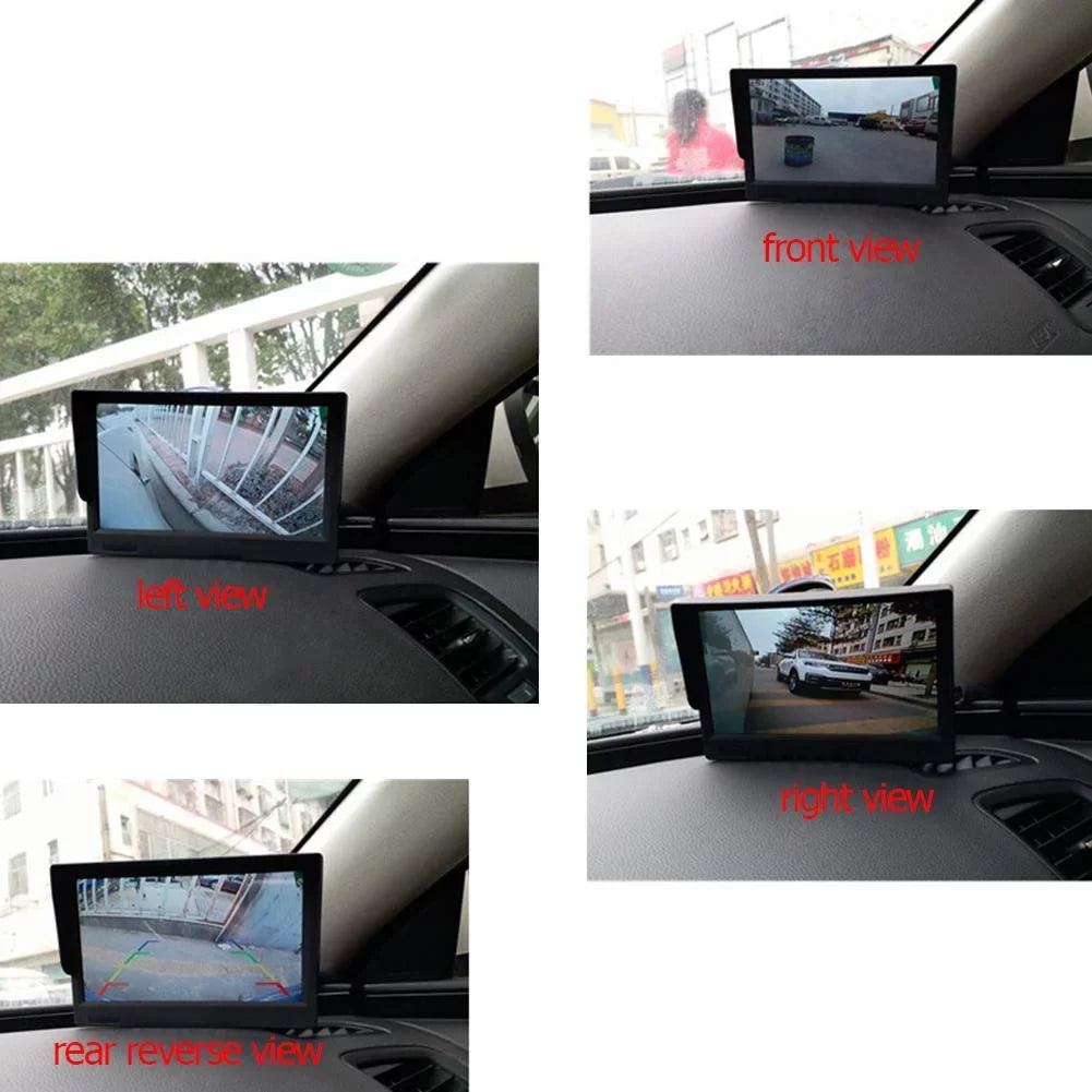 Jocestyle Bird 360 Degree 4 DVR Camera with View Monitor 5in Car System Cam Recording