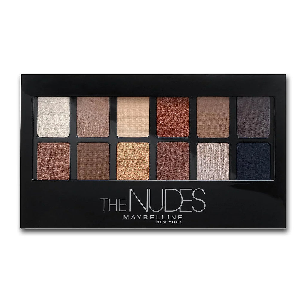 Powder, Blendable Nudes Eyeshadow Palette Pigmented Makeup, 1 The Shimmer Maybelline Count 12 and Shades, Matte