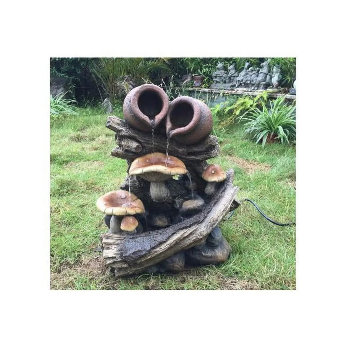 Pots Wood On Jeco Stump Fountain FCL126 liquid