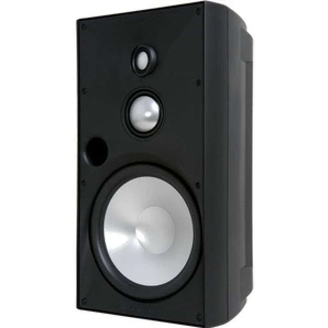 Wall Mountable Bookshelf, Speaker, 150 RMS, OE8 exterior W Three Black SpeakerCraft exterior Elements