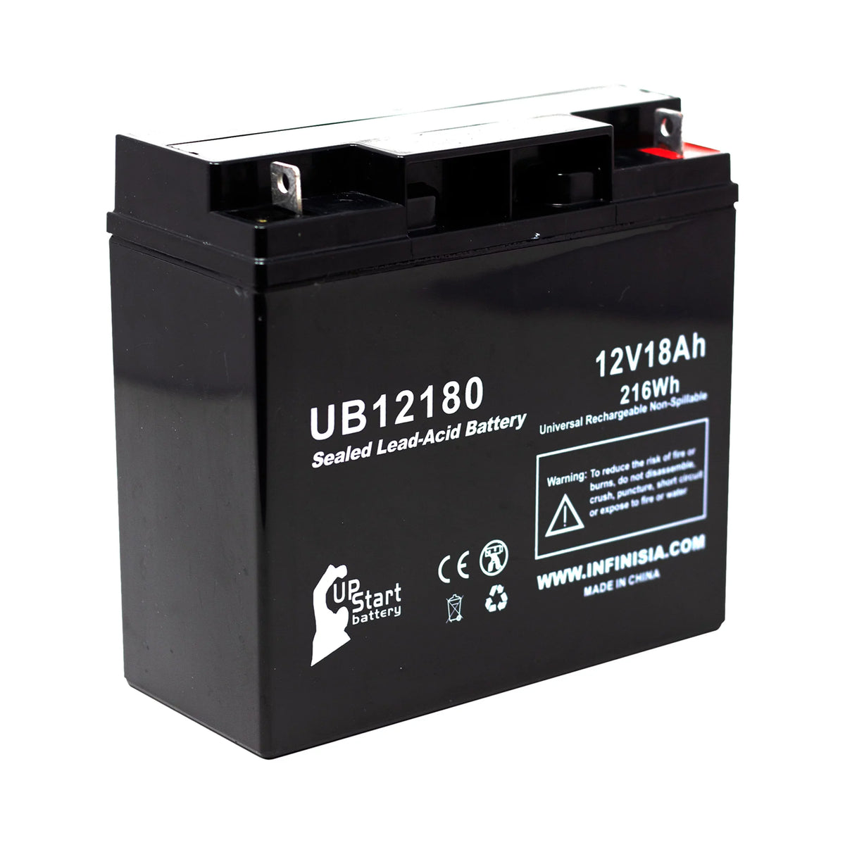 SLA) Acid Sealed Lead (12V, CFP12V18UPS T4 BATTERIES Terminal, - PICHER Replacement UB12180 Universal Battery Battery 18000mAh, AGM, Compatible 18Ah, EAGLE