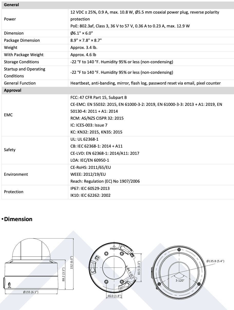 Smart LTS LTCMIP7C43W-SDZ 24/7 CMIP7C43W-SDZ Mic Dome IP Camera with VF 4MP Ai Motorized WDR Color