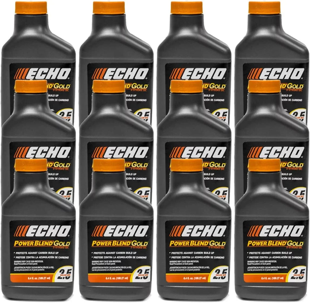 Mix of Pack Engine Gallons Gold 6450025S-12PK PowerBlend oz 50:1 Echo Bottle for 12 6.4 Oil 2-Stroke 2.5