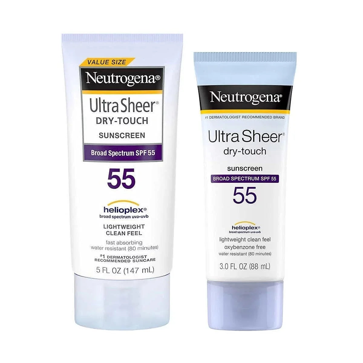 Spf Feel Light 5.0 Neutrogena Fl () Weight Wt Sheer +3.0 Ultra Clean Fl Oz Sunscreen Fl 55 Net Oz,, Oz 8