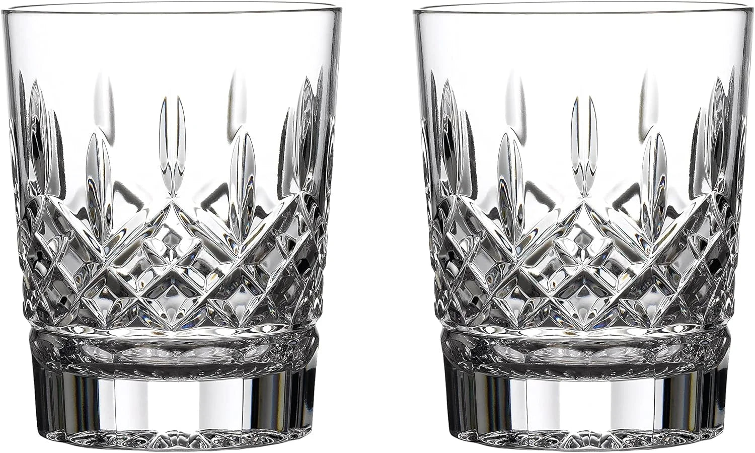 Double 2 Set Crystal Old Of Lismore Fashioned,