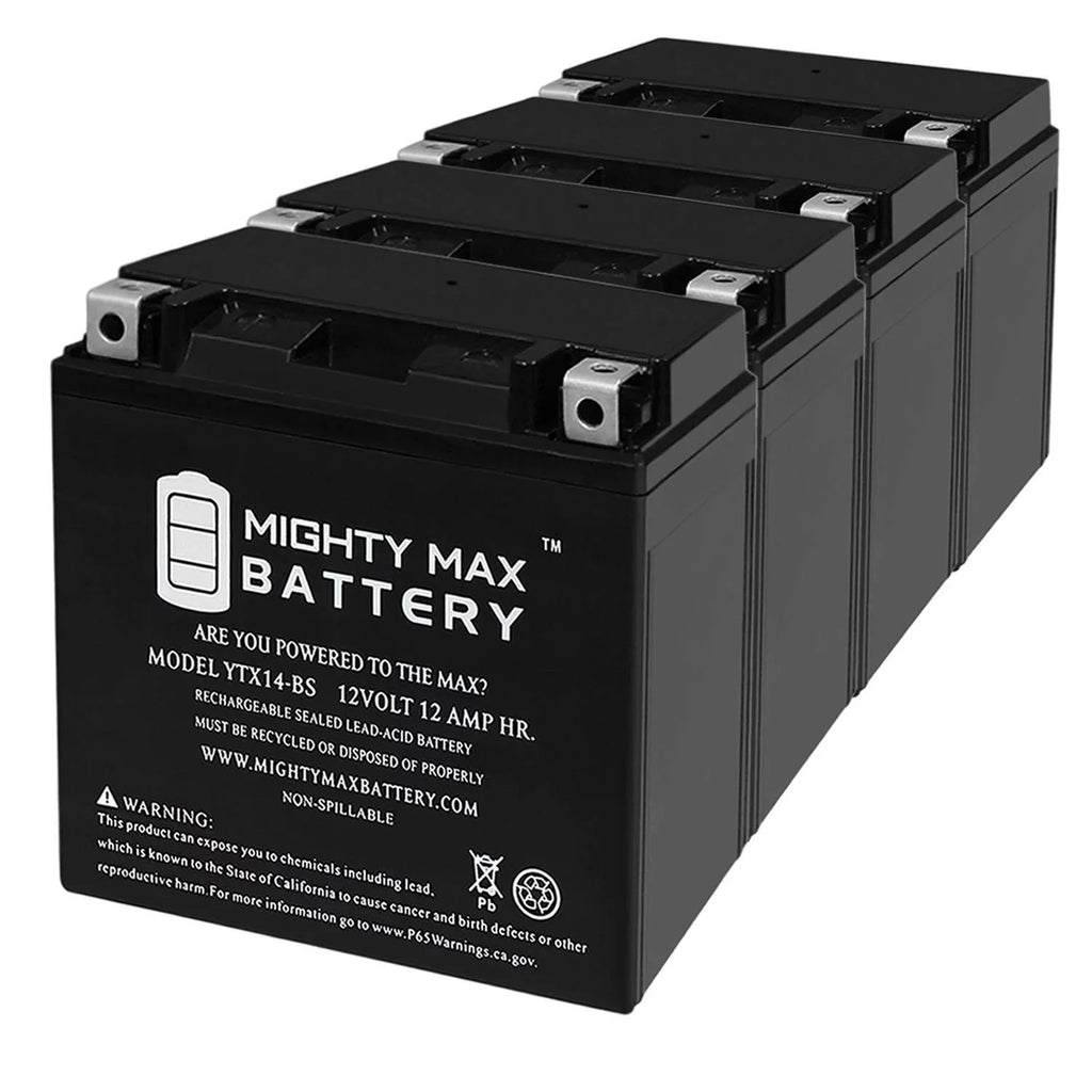 Battery ADV 4Pack 07, R, 17-18 F800ST YTX14-BS - GS, GT, Replaces