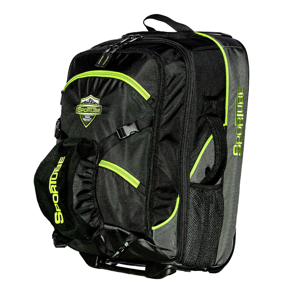 Green Boot Cruiser Carry & Gear Wheeled Bag, Cabin Sportube On Padded