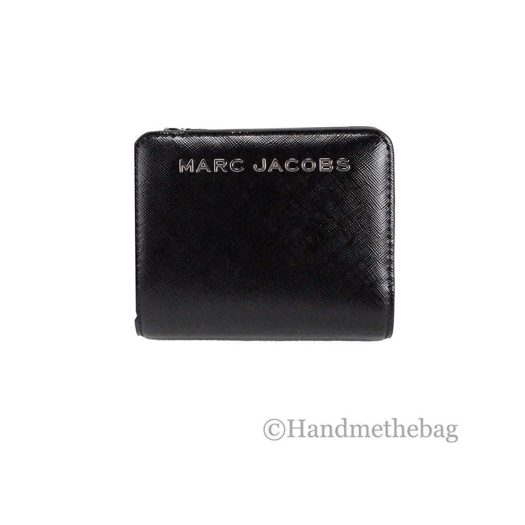 Crossgrain Pouch Card Compact Coin Mini Black Jacobs Wallet Marc Leather