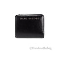 Crossgrain Pouch Card Compact Coin Mini Black Jacobs Wallet Marc Leather