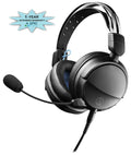 ATH-GL3BK Wired - Year Additional Technica Coverage (2022) Closed-Back Protect an Headset Epic Audio Gaming with Black/Blue 1 by