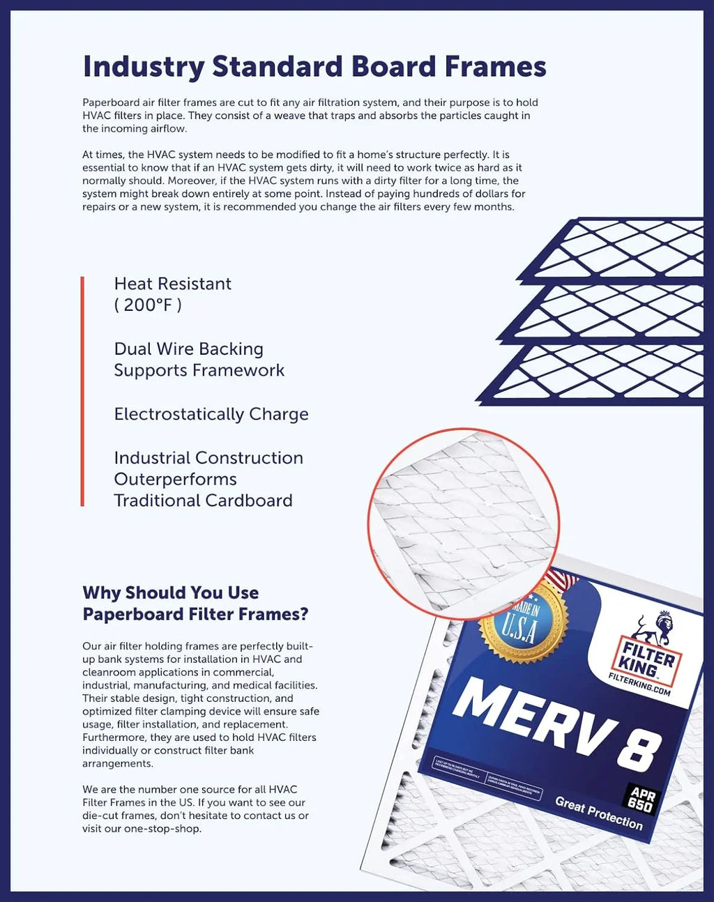 Actual MERV | 56 | USA A/C 12x56x1 .75" Pleated King 12 8 Air x | Filter Furnace MADE 4-PACK x Filters dimension: HVAC IN Filter |