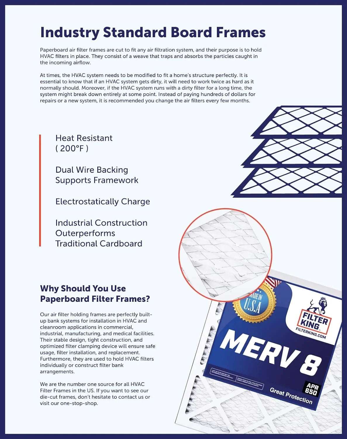 Actual MERV | 56 | USA A/C 12x56x1 .75" Pleated King 12 8 Air x | Filter Furnace MADE 4-PACK x Filters dimension: HVAC IN Filter |