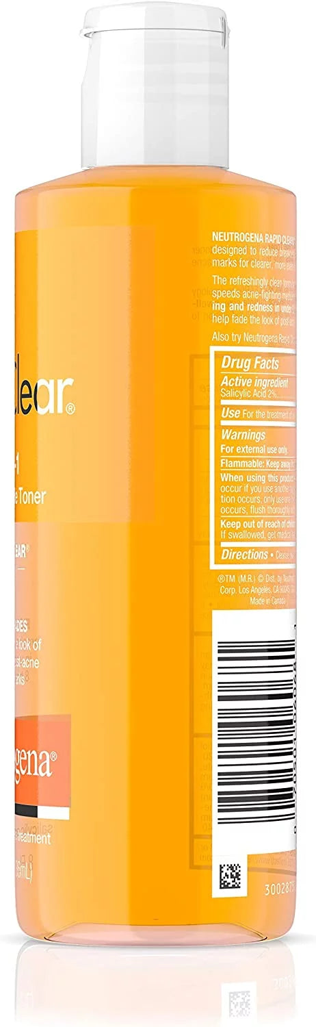 (Pack Clear Neutrogena Fight & 2-in-1 8 Fade Toner of Rapid 2) oz