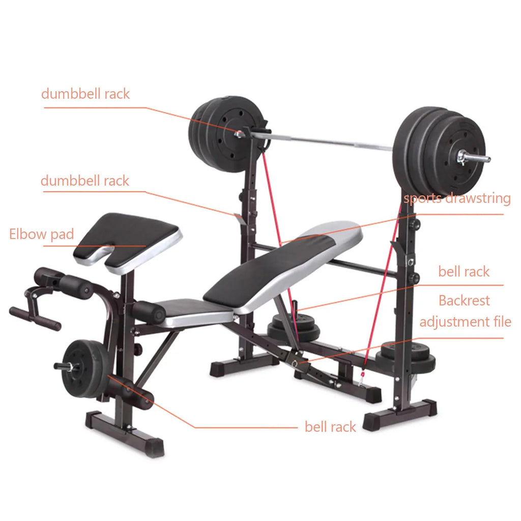 Preacher Workouts, Crunch Equipment Developer Handle Body Olympic Workouts Leg Bench, Home and with for for Bench Curl, Press At US Weight Champ Home Stock Workout