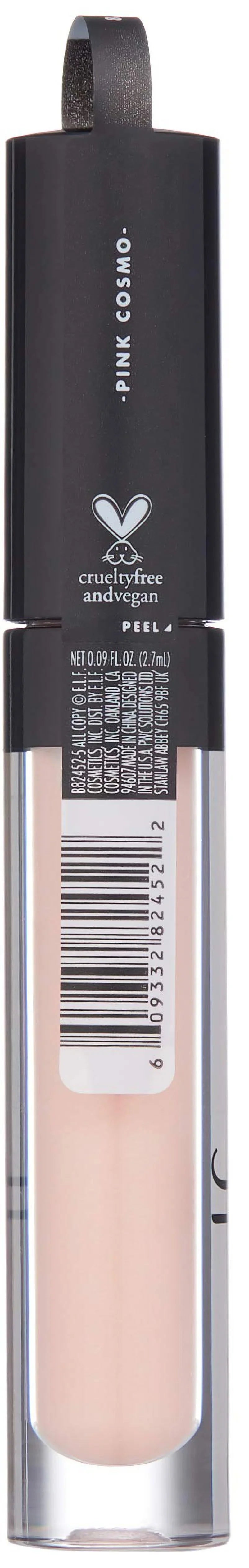 Gloss, 0.09 Hydrating, Lip And Ounce E.L.F. Cosmo, Volumizing Plumping Pink