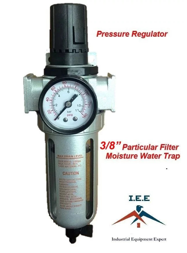 Particulate Compressed Trap Moisture Regulator Filter 3/8" liquid Pressure / Air