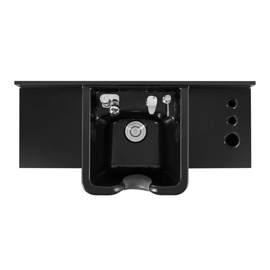 Beauty Backwash hand Hair Trap,Drawer(Black) USB,Hair with Salon Artist Station Sink Holes,P Shampoo Dryer