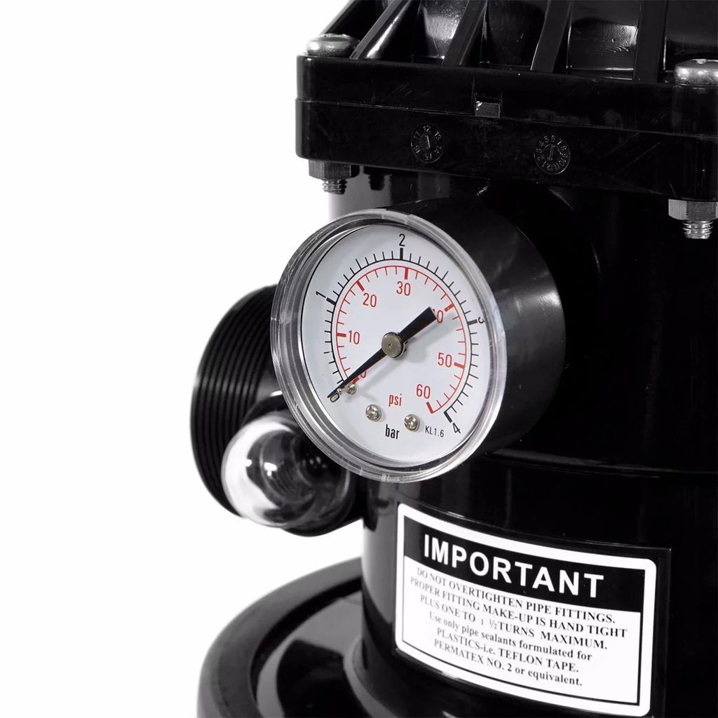 with Gallons 7-Way up Inground Valve Pond XtremepowerUS to Swimming Sand Above Ground System Pool Filter 24" 29,400