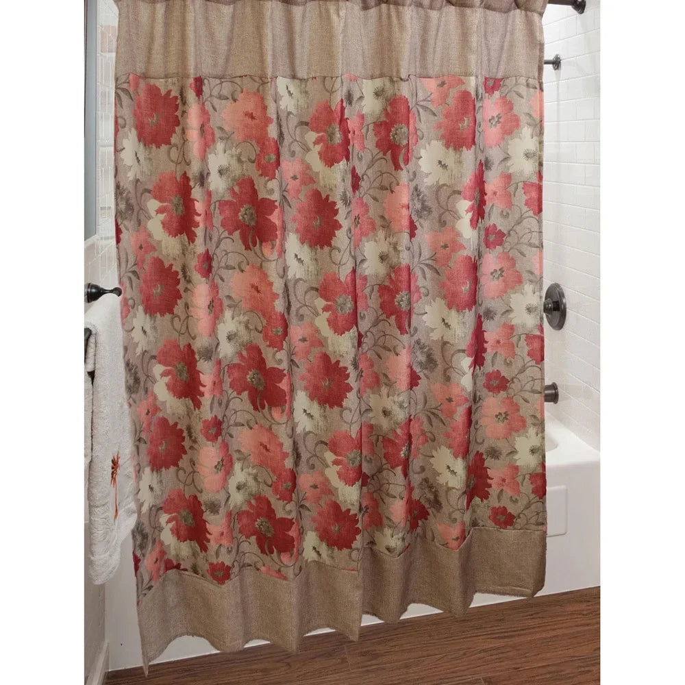 Hook Shower Set with Curtain Kline Sherry Toulon