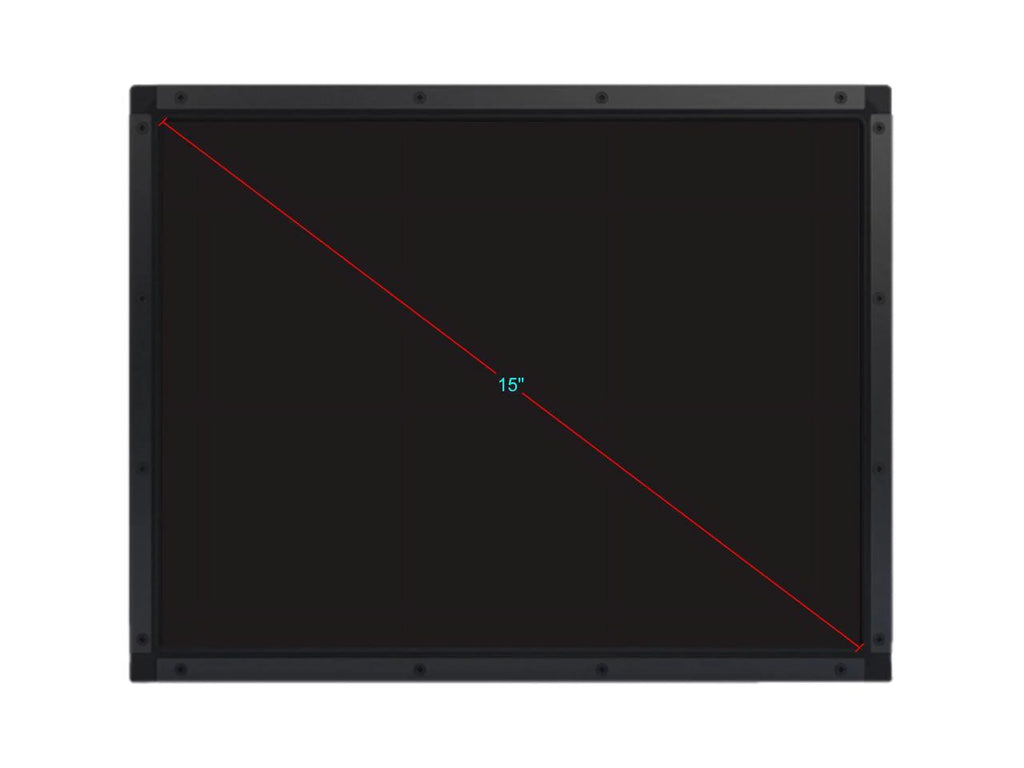 Elo B) AccuTouch Open (Rev LCD E326154 1590L Touchscreen Frame with 15"