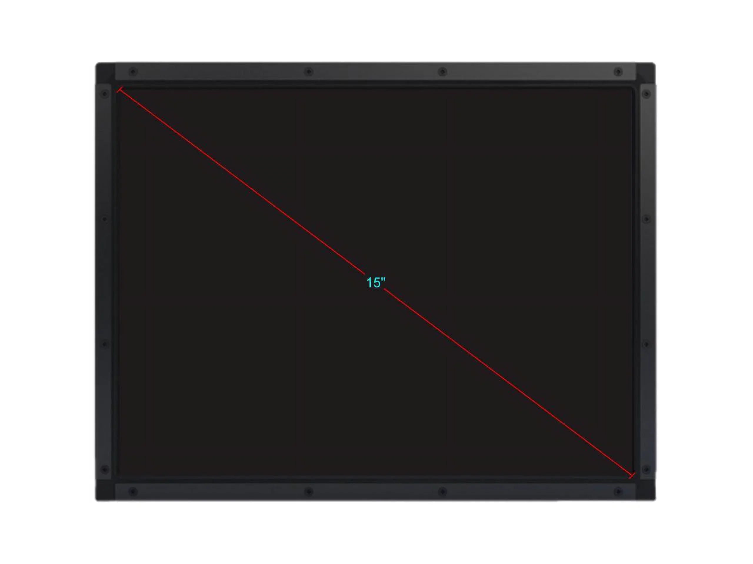 Elo B) AccuTouch Open (Rev LCD E326154 1590L Touchscreen Frame with 15"