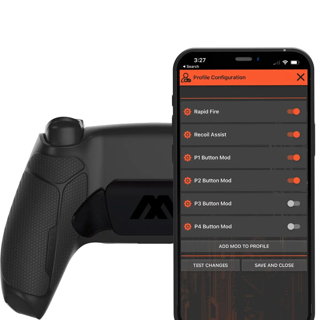 '+ Interchangeable PC Modded Controller Buttons Triggers, & & ModdedZone with Buttons Anti Controller Recoil Black Compatible Hair Custom PS5 Remap Tactical Extreme Thumbsticks FPS 2