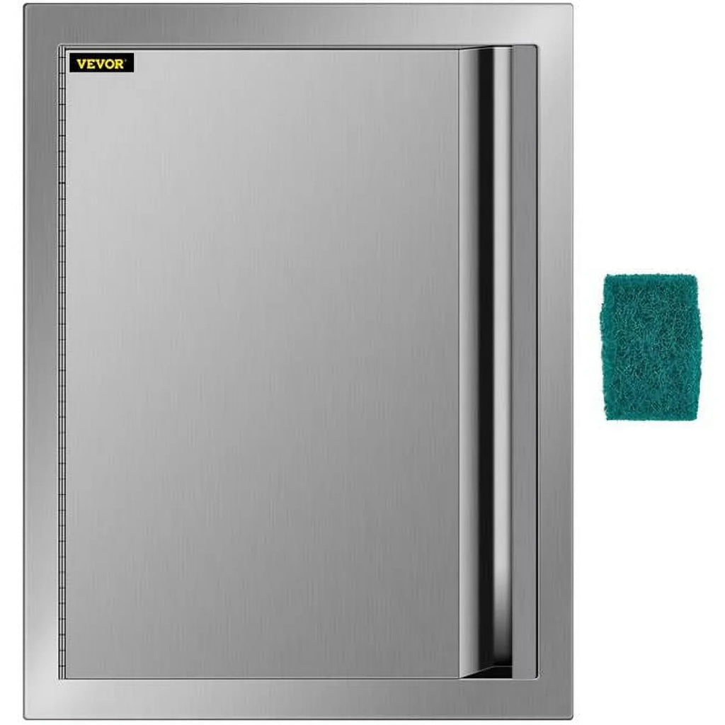 in. x BXGCGMXKSKM17X241V0 Silver 24 BBQ Vevor Access 17 Door,