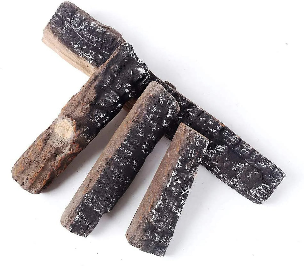 Fire Pits & in Logs. Fireplace of Logs Fireplaces Gas Use Wood Gas Ceramic Set Logs 4pcs
