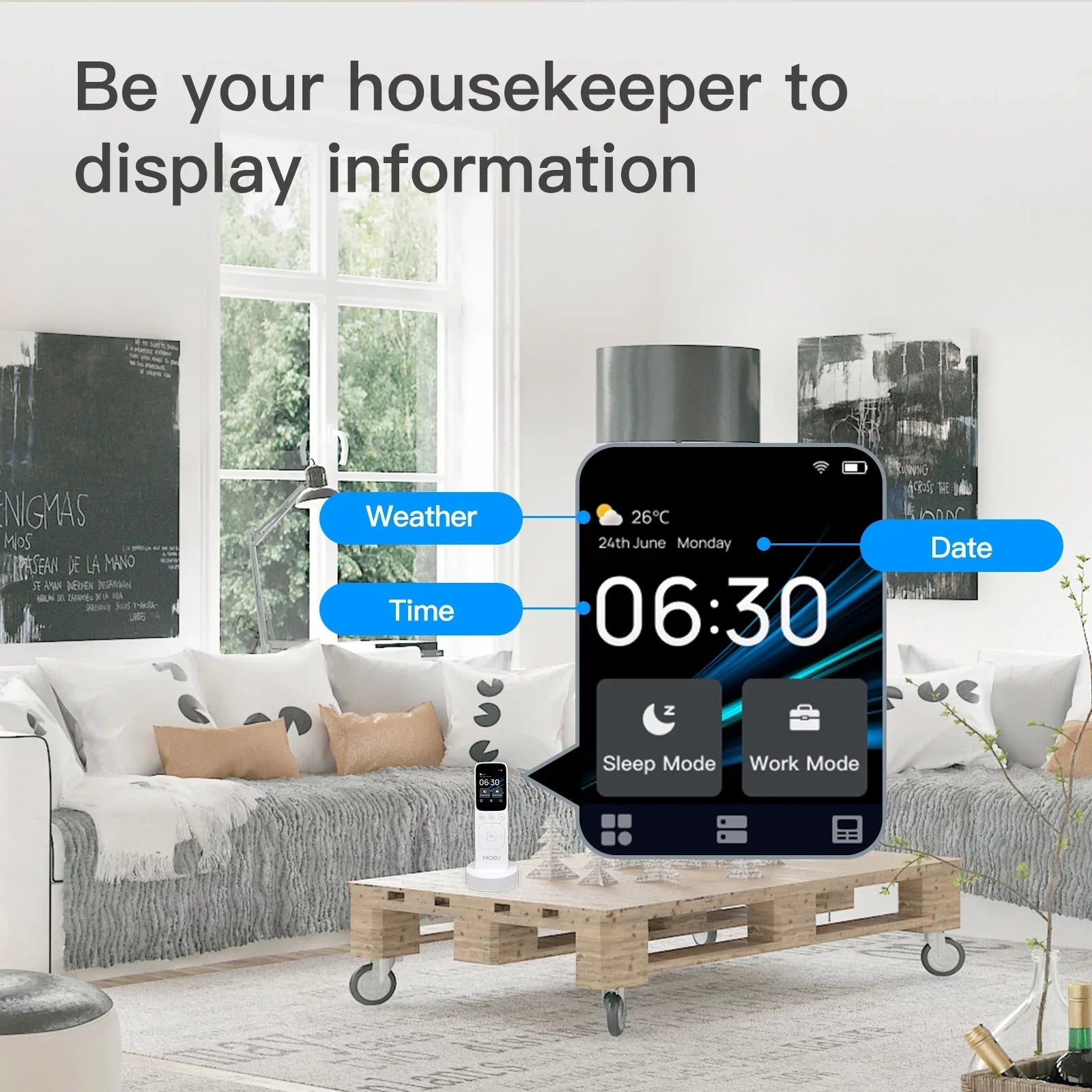 Control APP Screen Remote Panel IR Center Intelligent Touched Compatible Controller Center Remote Center Control with Panel Yabuy Controller Home IR WiFi MOES Control