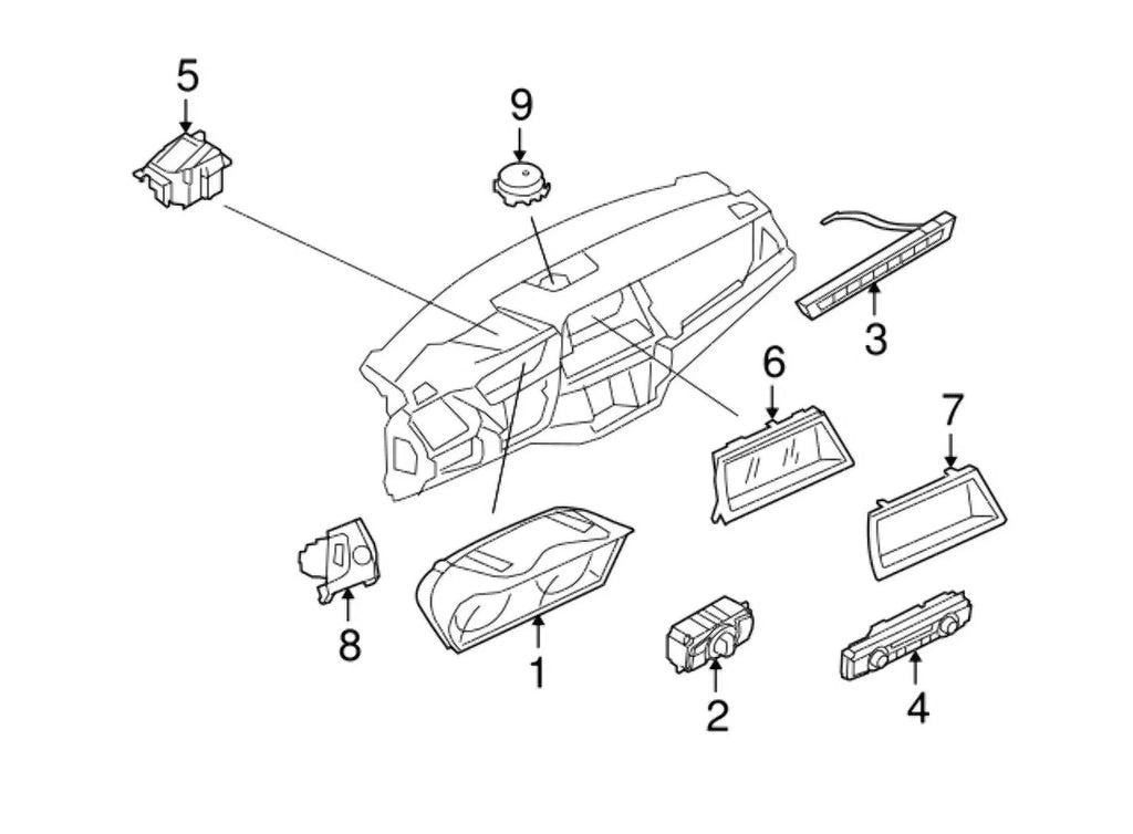 (2007-2013) Rain 61359214977 OE Light Genuine New Solar Sensor