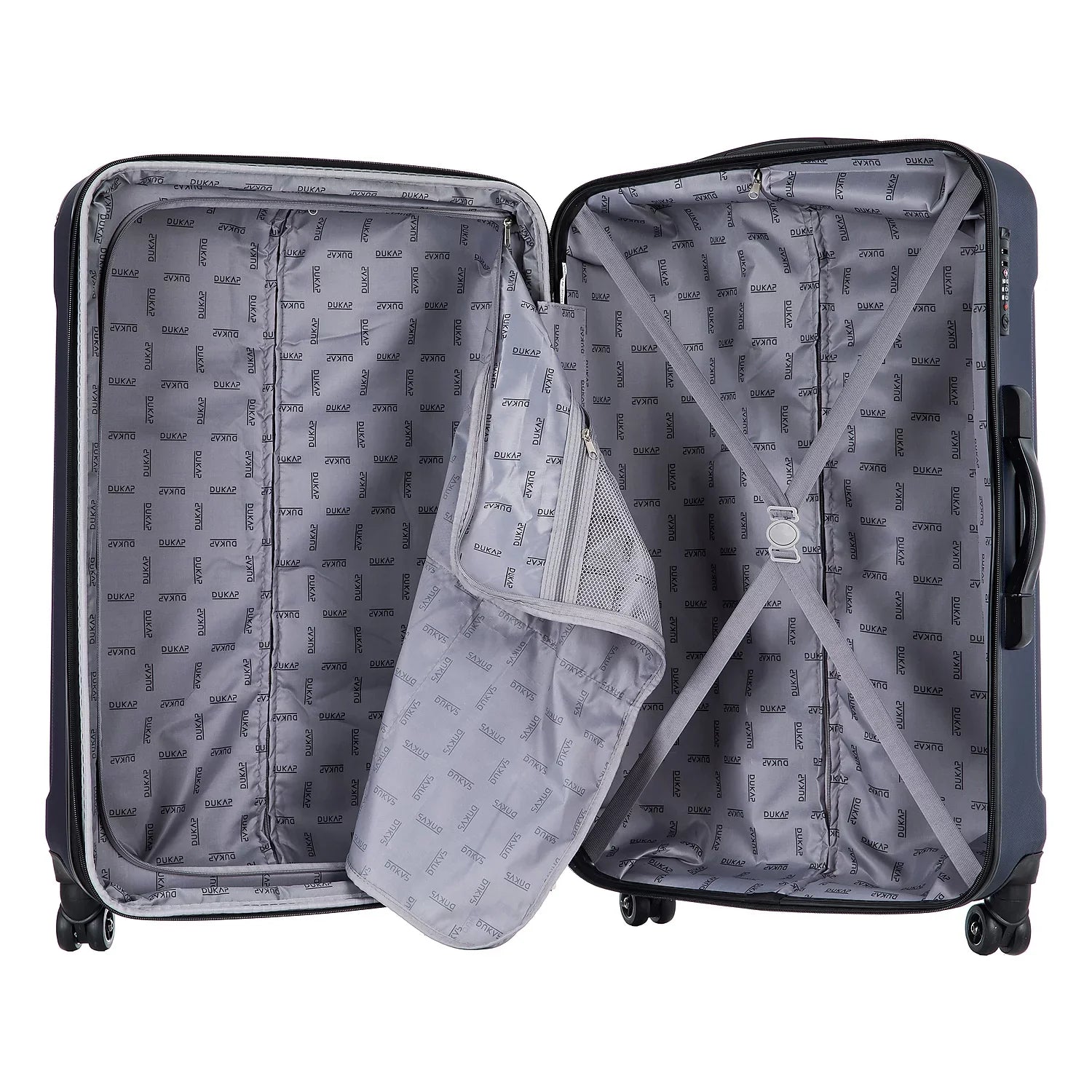 Blue Intely Set Plastic Luggage 2-Piece (DKINT0SM-BLU) DUKAP
