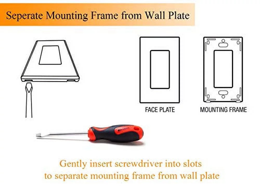 max,Cover Light/CFL/Incandescent,3-Way Watt LED Included Pole Switch Dimmable Single Cloudy Plate Wall for in Bay Dimmer Slide,600