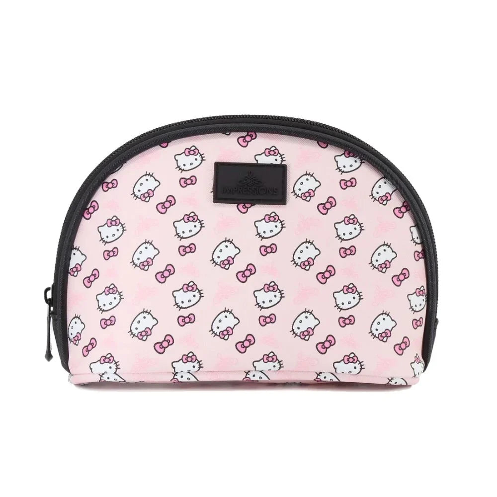 2 (Pink) Pcs Hello Bag Nested Travel Holding for Purses, Kitty Vanity Impressions Clutch Makeup Makeup