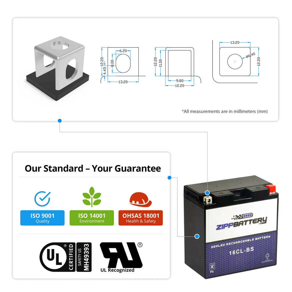 89-'96, 650cc Kawasaki Jf650 Cc Battery Battery Jf650 X2 86-'95 Ski for Zipp Jet Yb16cl-bs Ts