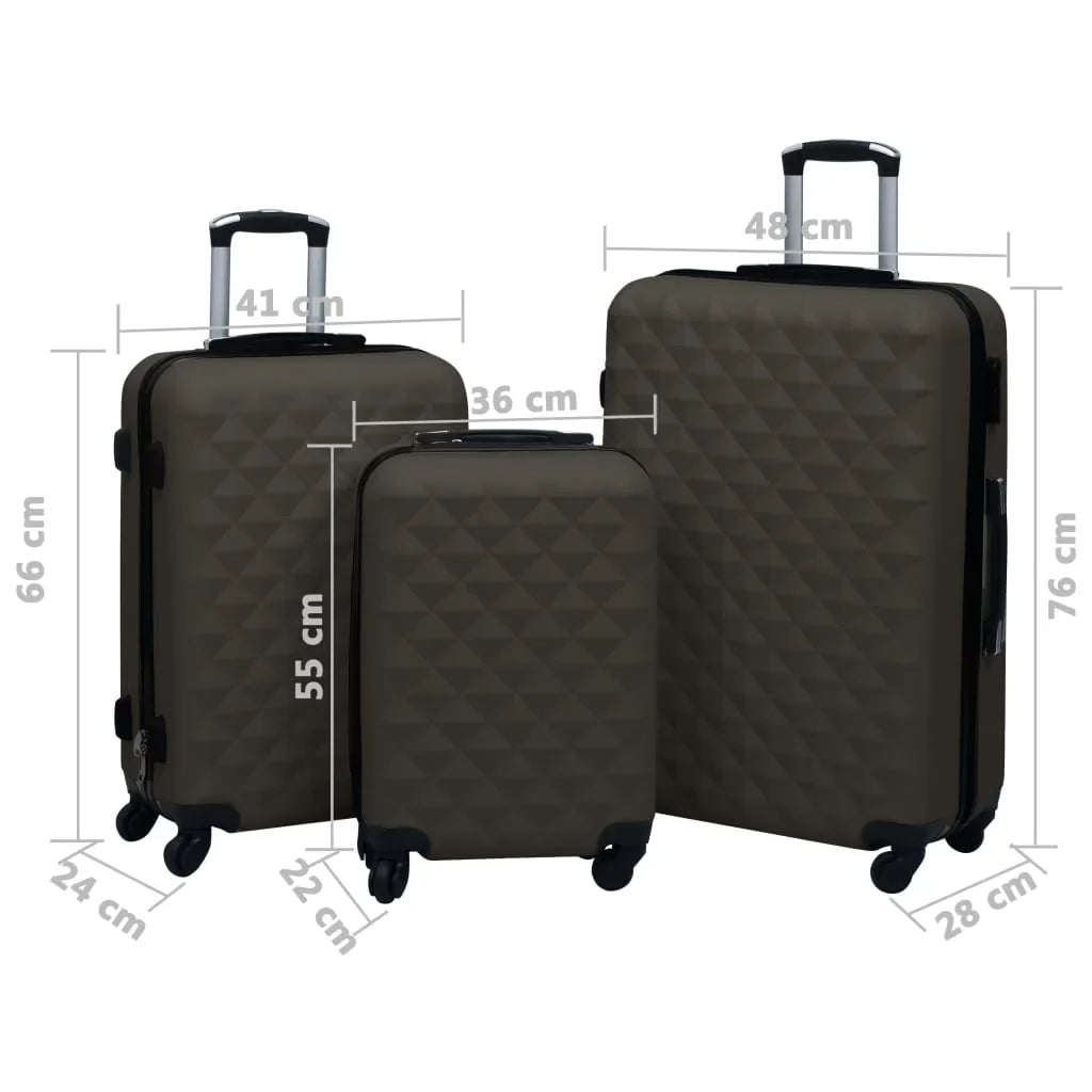 1229188b fabric Set Business 3 - Suitcases 3 Suitcase Owsoo Set Andoer With Set - Pcs Set Locks Durable Suitcase With 3 Abs Different Abs Abs Set Locks Sizes Pcs parcel,Durable