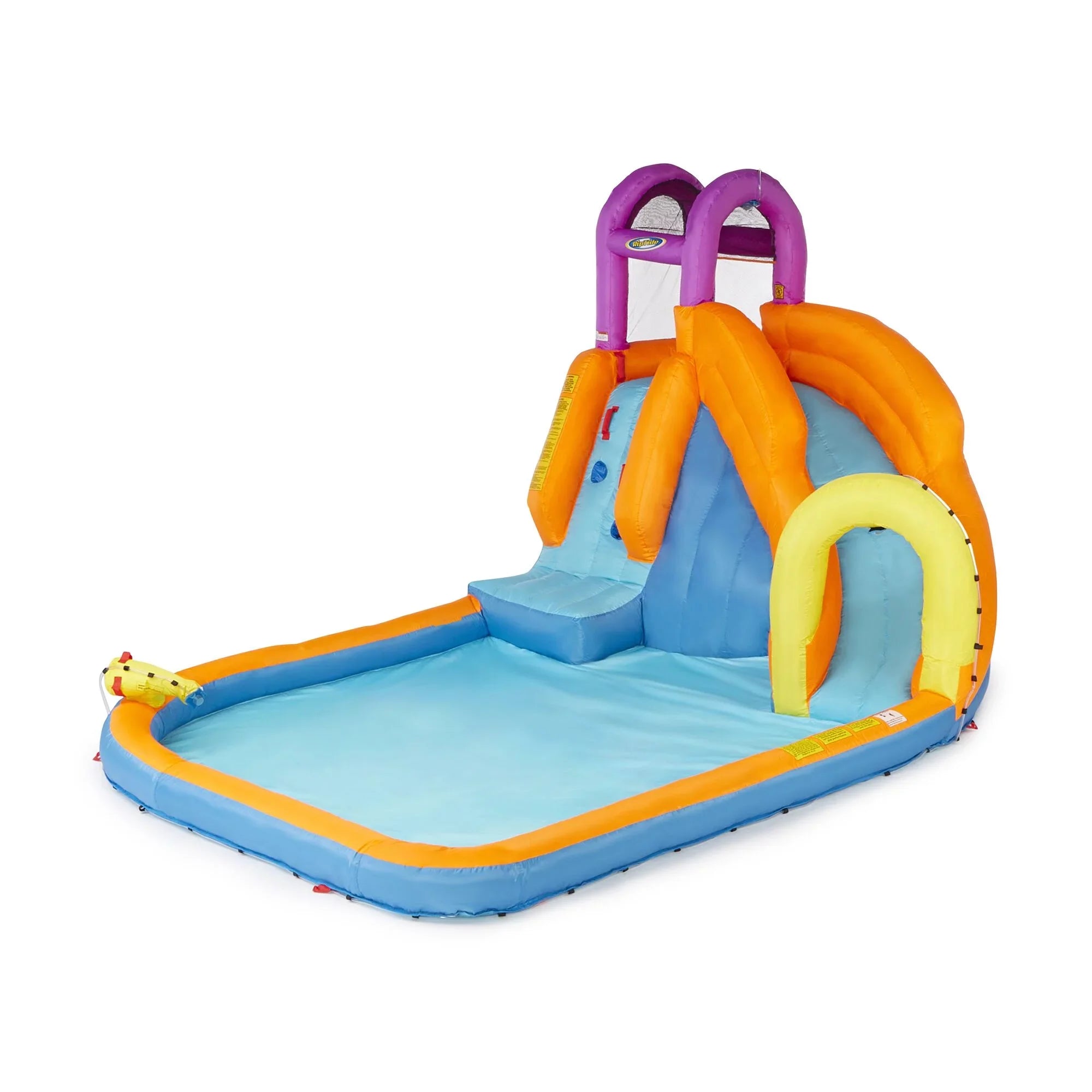 Kids Mega Park Twist Slide liquid Inflatable Magic Time with Tornado exterior
