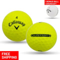 BONUS (Good) Balls CHROMESOFT Recycled Golf by - Mulligan Yellow 5A 1 Balls, 60 Callaway Pre-Owned Golf Supersoft