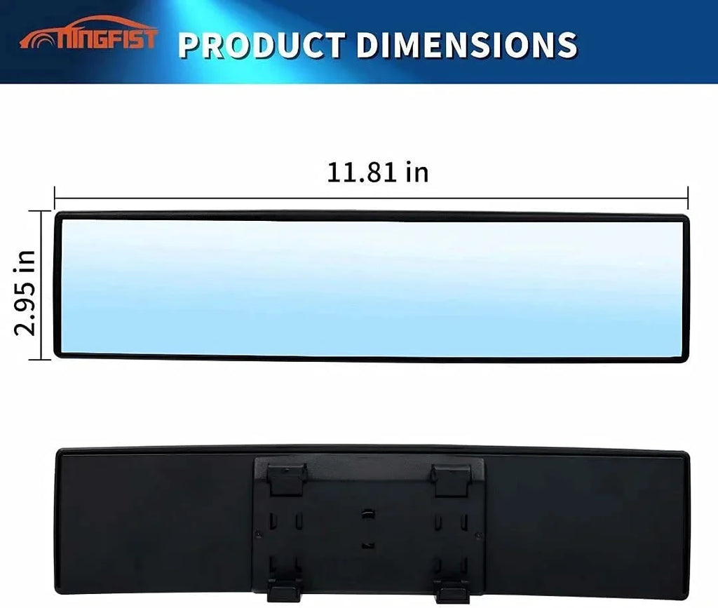 NINGFIST Anti Car Angle Mirror Interior Wide Car view Mirror for Rear Glare Mirror Rearview Accessories SUV Blindspot Mirror Convex Universal Panoramic Broadway Trucks.