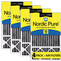 (4 Filters 3/8) 4 Air 16x25x5 Pack Honeywell 10 MERV Replacement Carbon Plus